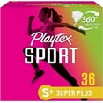 thumbnail image 1 of Playtex Sport Tampons Super Plus Plastic Unscented, 36 Ea.., 1 of 1