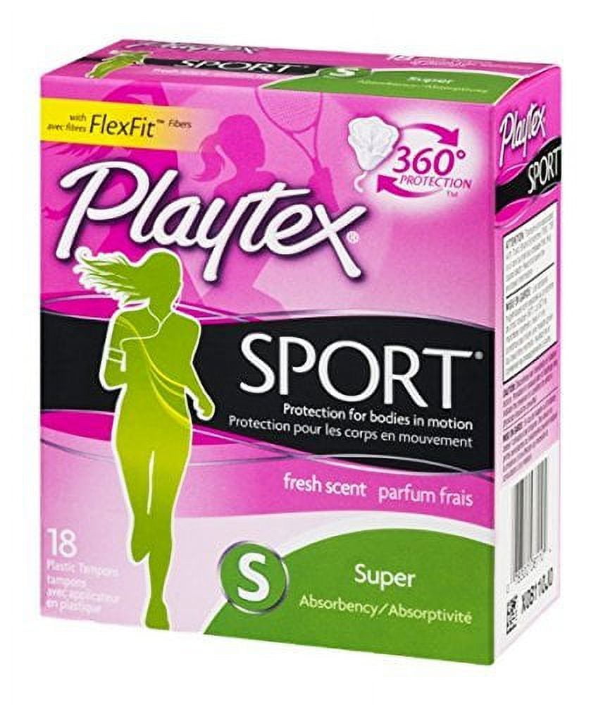 Playtex Super Fresh Scent Sport Tampons, 18ct