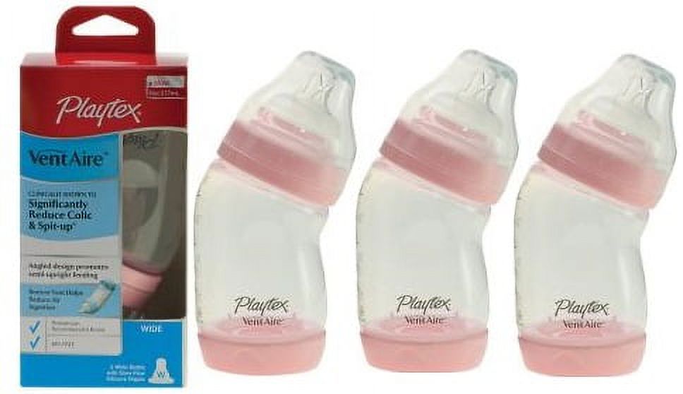 Playtex VentAire Advanced Standard Baby Bottles, 3 Pack Colors May