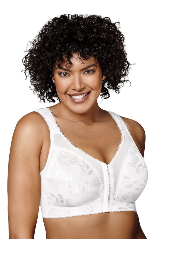 Wirefree Bra 18 Hour 4695 Front-Close With Flex Back M Frame Breathable Women's
