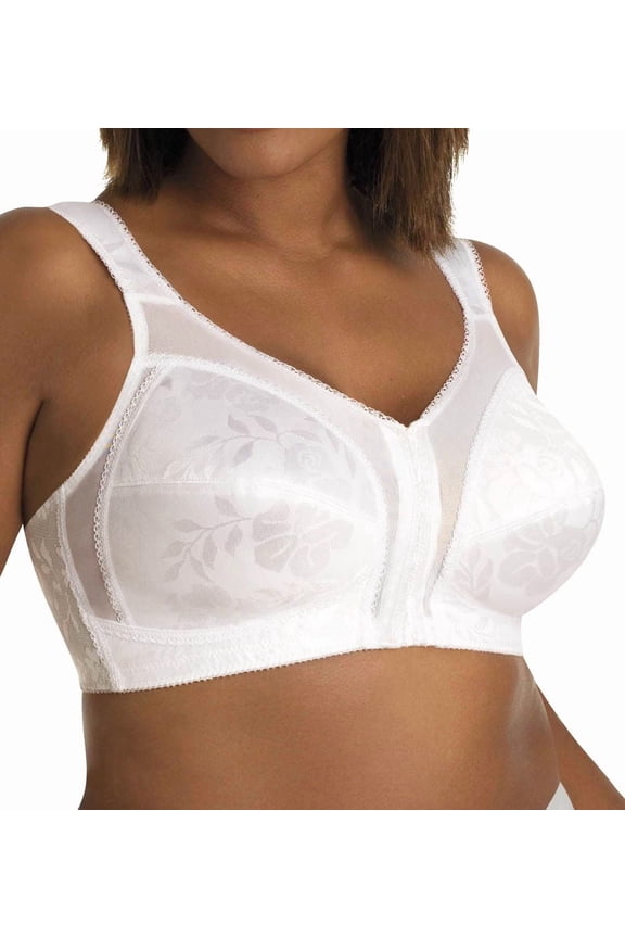 Wirefree Bra 18 Hour 4695 Front-Close With Flex Back M Frame Breathable Women's