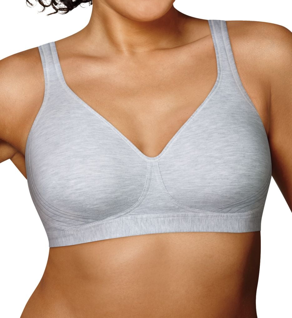 Women's Playtex US474C 18 Hour Ultimate Lift and Support Wirefree Bra  (White 42C) 