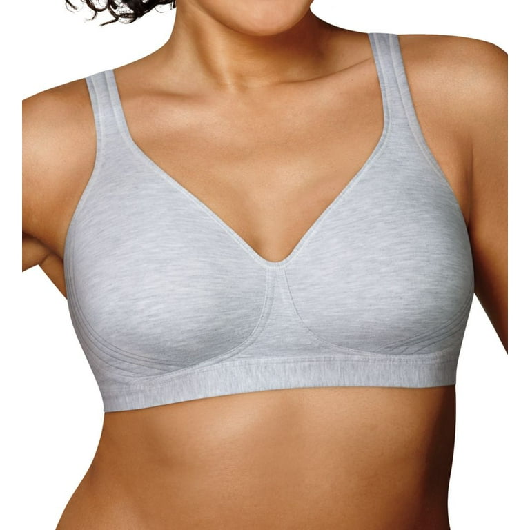 Women's Playtex US474C 18 Hour Ultimate Lift and Support Wirefree Bra (Grey  Heather 42B)