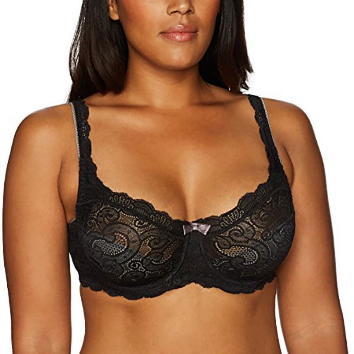 Playtex Women's Love My Curves Beautiful Lace and Lift Underwire Full  Coverage Bra - US4825 