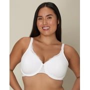 Playtex Secrets Beautiful Lift Embroidered Underwire Bra White 36D Womens