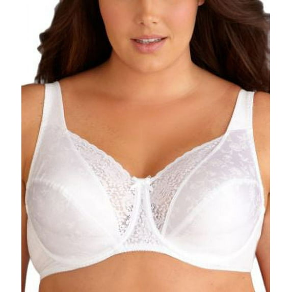 Playtex Women's Secrets Lifts & Supports Full Figure Unlined Underwire Bra, Style US4422