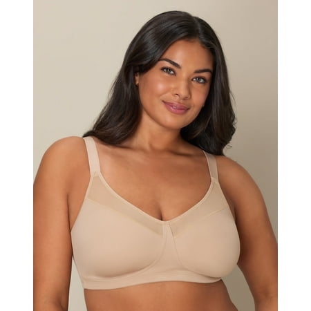 Playtex 18 Hour Smoothing Minimizer Wireless Bra Nude 44DDD Women's