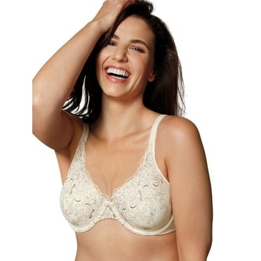 Playtex Underwire Bra Secrets Beautiful Lift Embroidered Comfort TruSupport 4513