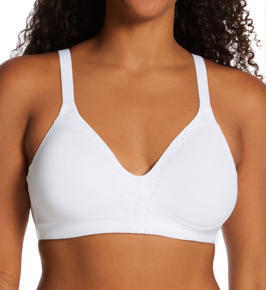 PLAYTEX Only You Scalloped Edge Stitch Free Comfort White Bra size 34A