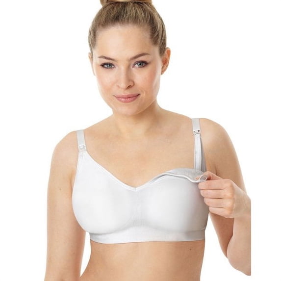 Playtex X-Temp Nursing Seamless Wirefree Bra White Size Small