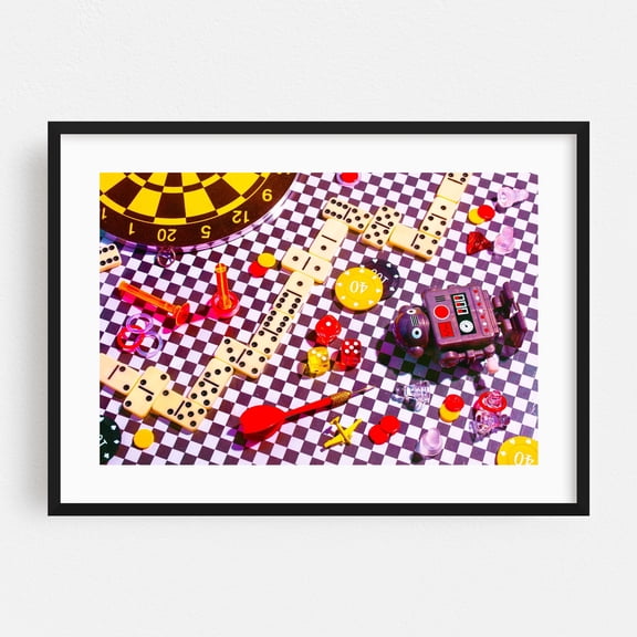 Playtime - Photography Black Framed Wall Art Print 11 x 14 inches