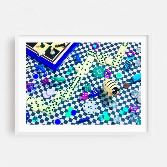 Playtime - Photography White Framed Wall Art Print 11 x 14 inches