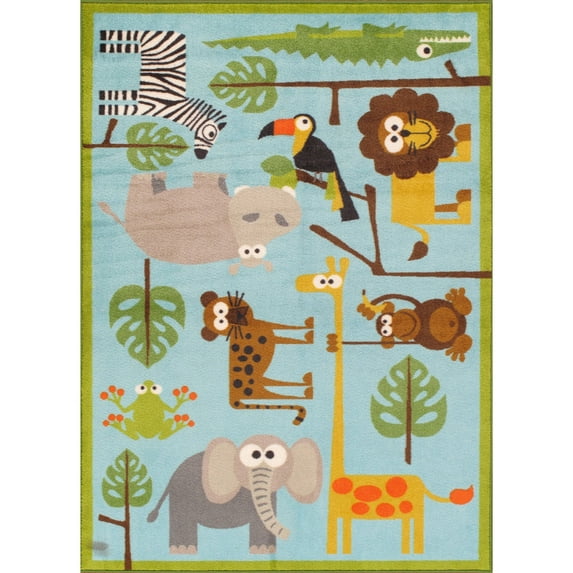Playtime Safari Rug, Blue
