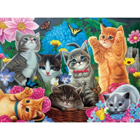 Playtime in the Garden 1000 Piece Puzzle, Gardens by LPF Limited