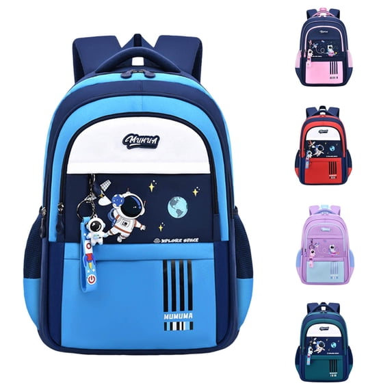 Playtopia Cartoon Pattern Backpack Water-Resistant Lightweight Daypack with Inner Pocket for Campus Daily 1pc One Size 5 Colors