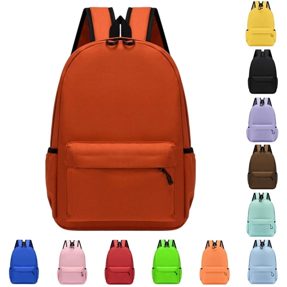 Playtopia Multi-Size Casual Backpack Oxford Cloth Lightweight Daypack for Travel Campus 1pc 13 Colors S M L