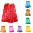 thumbnail image 1 of Playtopia Women's Hawaiian Luau Grass Skirt with Flower Waistband, Fringe Dance Skirt, 1 Piece, Multi Size, 1 of 3