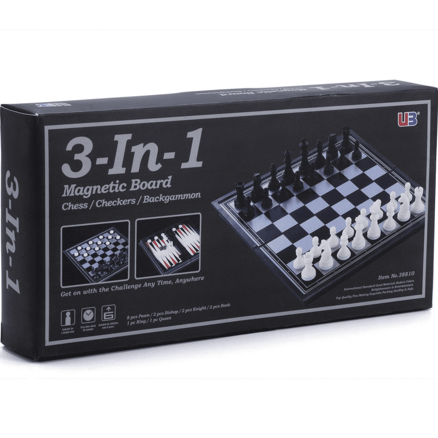 Playwell - Backgammon/Chess/Checkers Set - Walmart.com