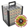 thumbnail image 1 of Playzaic 1000-piece Acrylic Black Diamond Poker Chip Case - 14-gram Heavy Clay Composite Set, 1 of 1