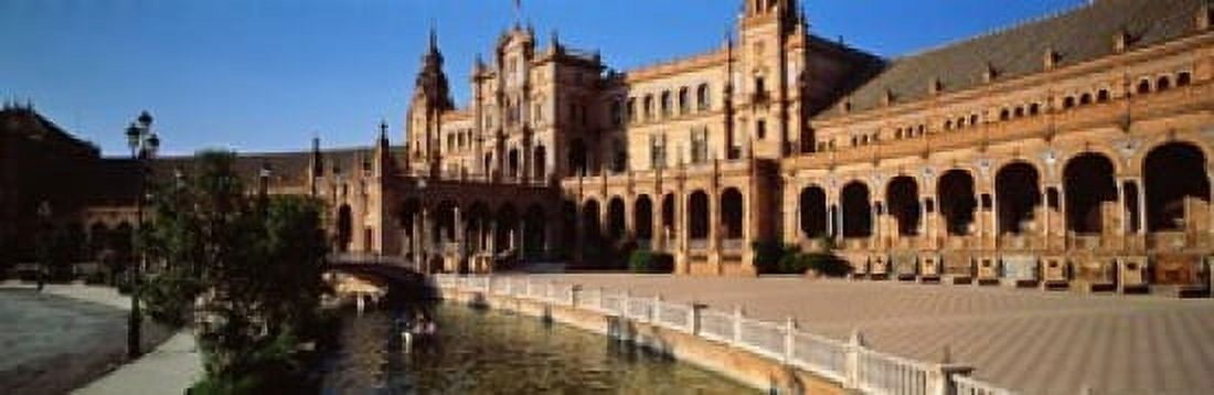 Plaza Espana Seville Spain Canvas Art - Panoramic Images (18 x 6)