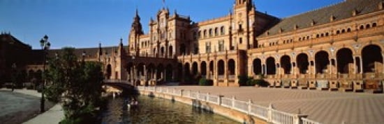 Plaza Espana Seville Spain Canvas Art - Panoramic Images (36 x 12)