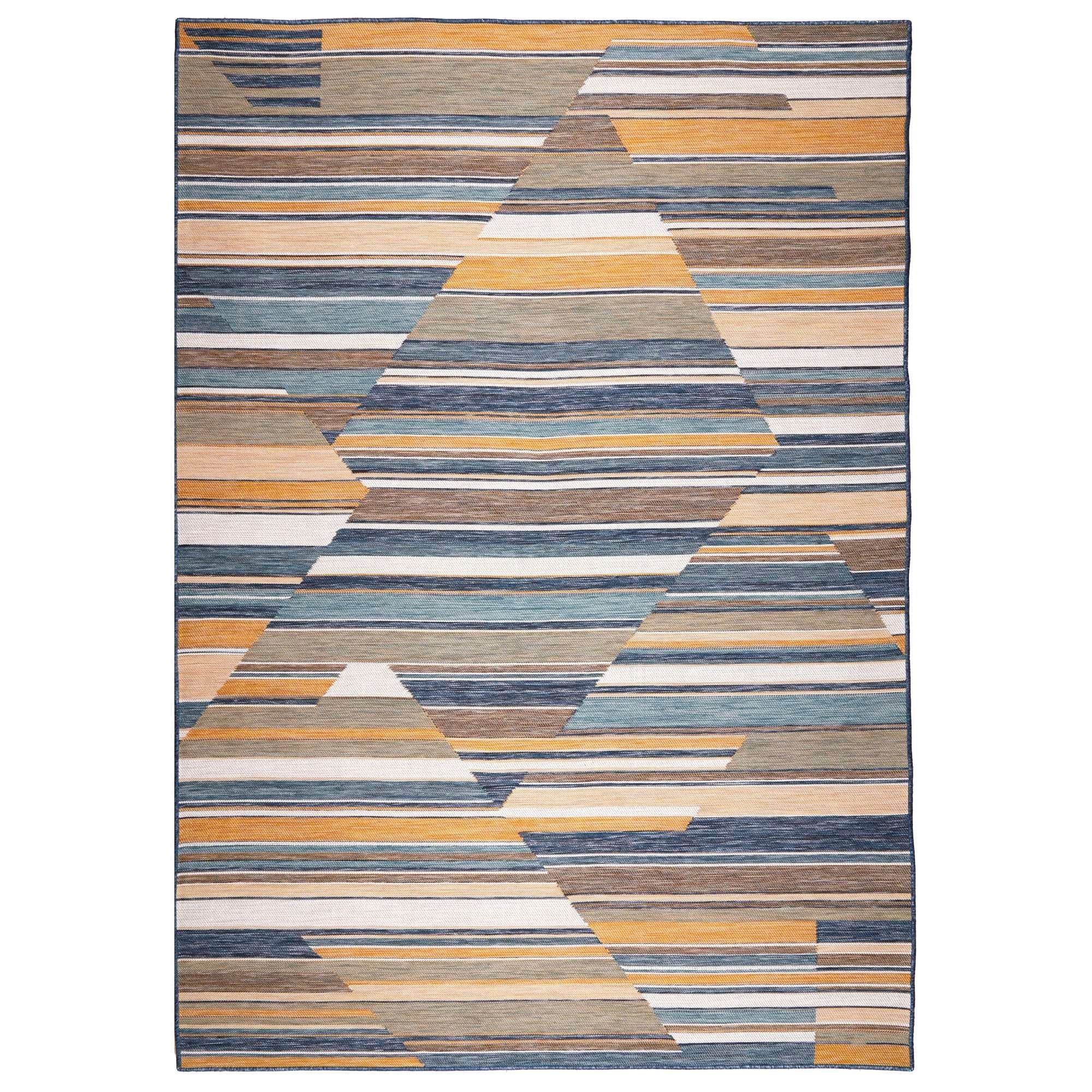 Plaza Geometric Reversible Indoor/ Outdoor Area Rug - Multi, 6'7