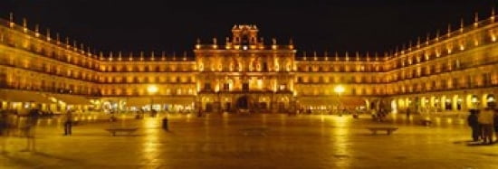 Plaza Mayor Castile & Leon Salamanca Spain Canvas Art - Panoramic Images (36 x 12)