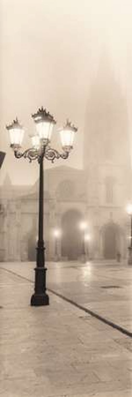 Plaza de Espana Oviedo Canvas Art - Alan Blaustein (8 x 24)