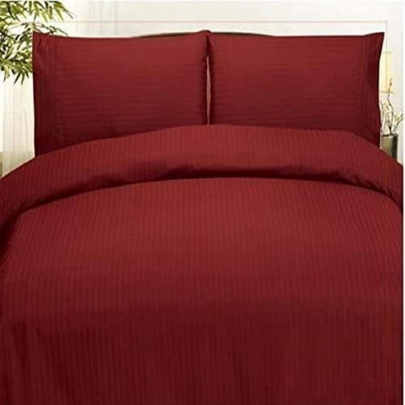 Plazatex Embossed Dobby Stripe 90GSM Microfiber Sheet Set - Twin 39x75", White