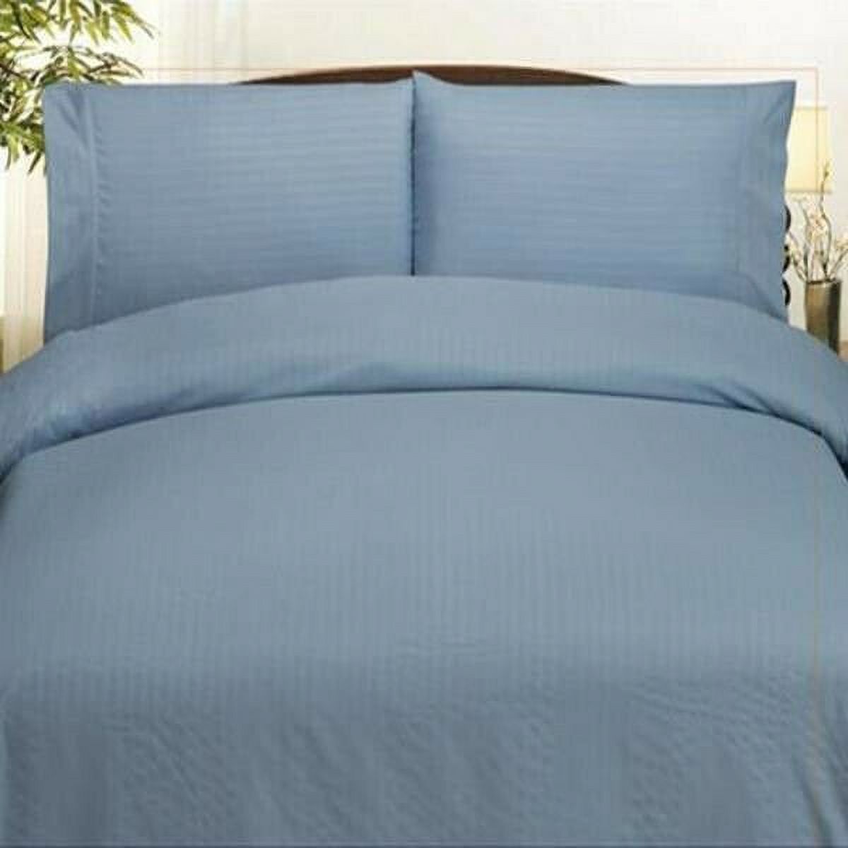 Plazatex Embossed Dobby Stripe Microfiber Comforter Bed In A Bag Set
