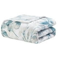 thumbnail image 1 of Plazatex Luxurious Ultra Soft Lightweight Dempsey Printed Blanket Queen Light Blue, 1 of 5