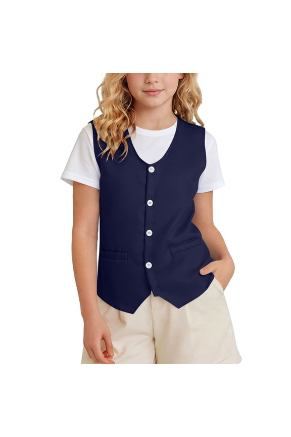Kid Vest Volunteer Activity Waistcoat Party Costume Vests