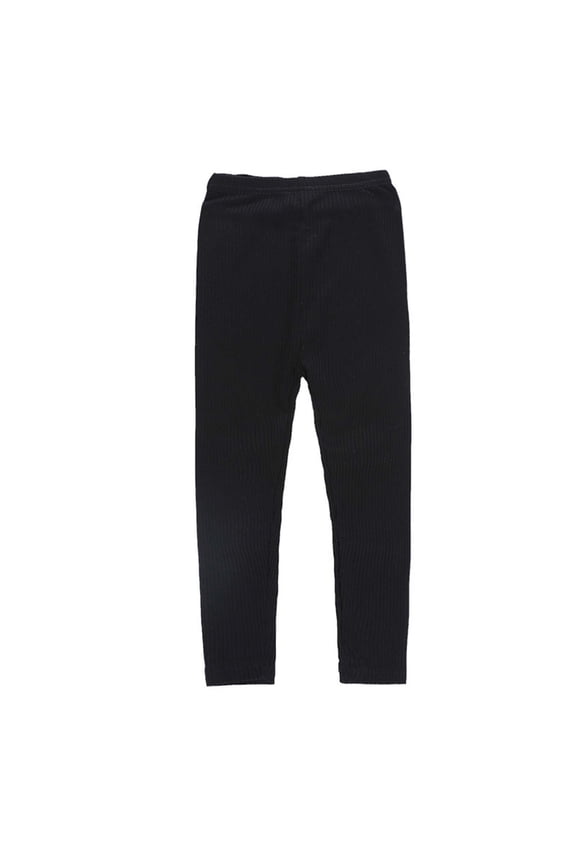 Toddler Girl Pants Baby Girl Solid Ribbed Pants Toddler Girls Bottoms Leggings Newborn Cotton Jogger