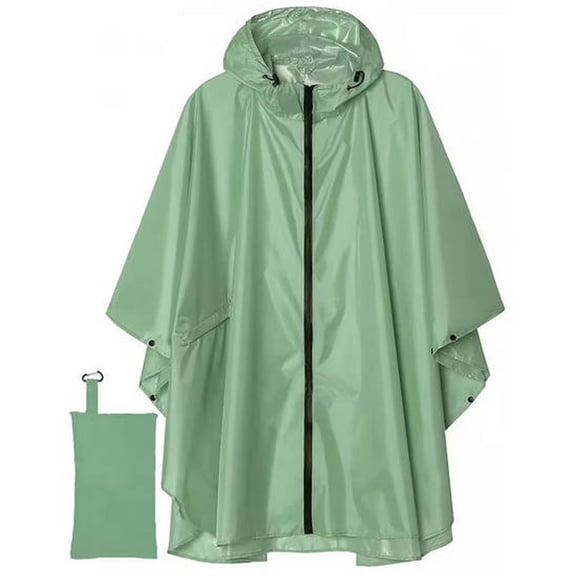 Plcasen Unisex Rain Poncho Waterproof Raincoat Hooded for Adults Women with Pockets