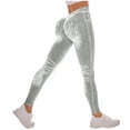 thumbnail image 1 of Plcasen V Back Faux Denim Jeggings for Women Butt Lifting Tummy Control High Waisted Jeans Yoga Pants Scrunch Leggings, 1 of 4