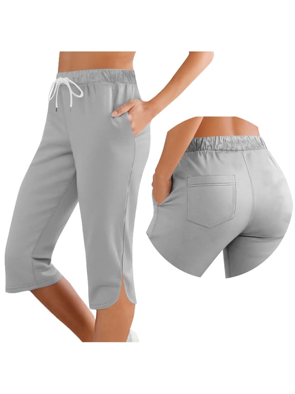 Women's Capris Wide Leg Lightweight Quick Dry Pants Hiking Outdoor Athletic