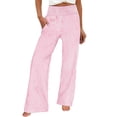 thumbnail image 1 of Plcasen Women's Striped Pants Spring Summer 2026 Comfy Pants High Waist Wide Leg Lounge Pants, 1 of 6