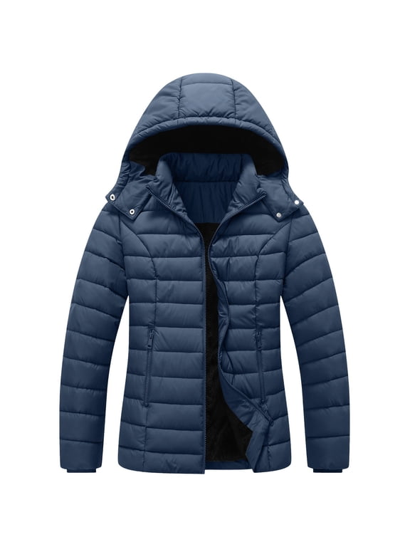 Women's Winter Coat Lightweight Waterproof Puffer Jacket - Quilted Short Down Coat for Women, Warm Winter Jacket