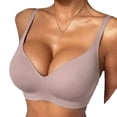 thumbnail image 1 of Plcasen Womens Seamless Jelly Bras No Underwire Comfort Push Up Bras Soft Wireless Bralette Full Coverage Bra, 1 of 5