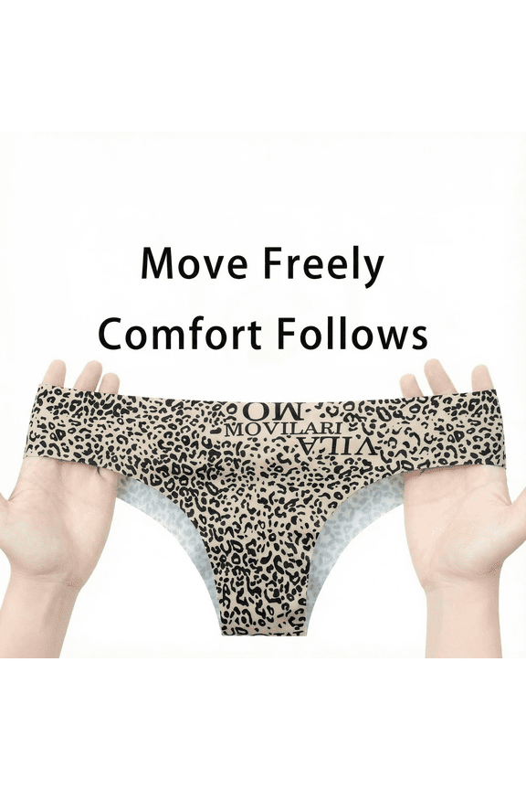 6 pack Seamless Thong for Women No Show High Waisted Thong Breathable Tangas Panties M-2XL