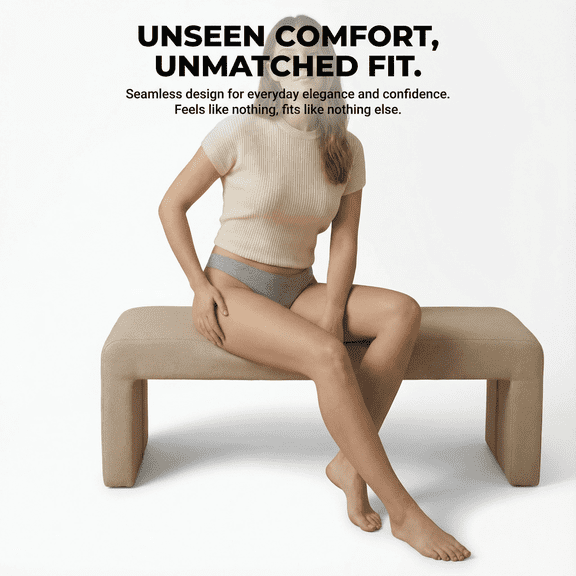 Pleafun Seamless Thong for women No Show Stretch Underwear Soft Silky Invisible Panties M-2XL 6 Pack