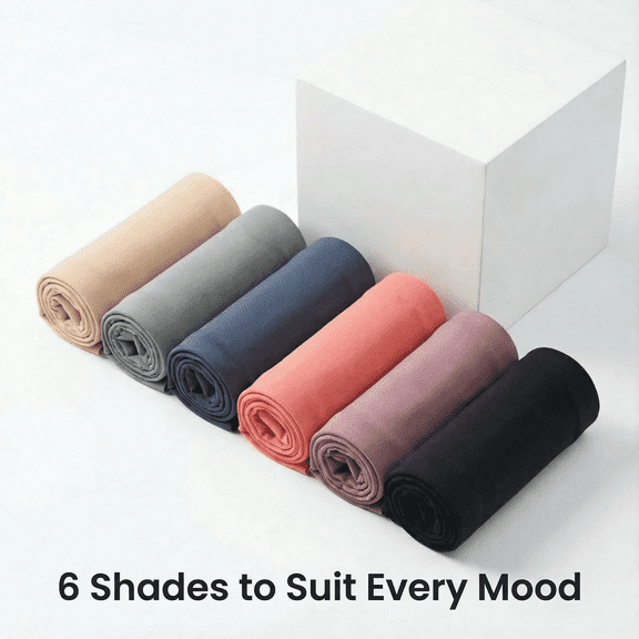 Pleafun Womens Underwear 6-Pack, Stretch Polyester Panties, Breathable Underwear for Women