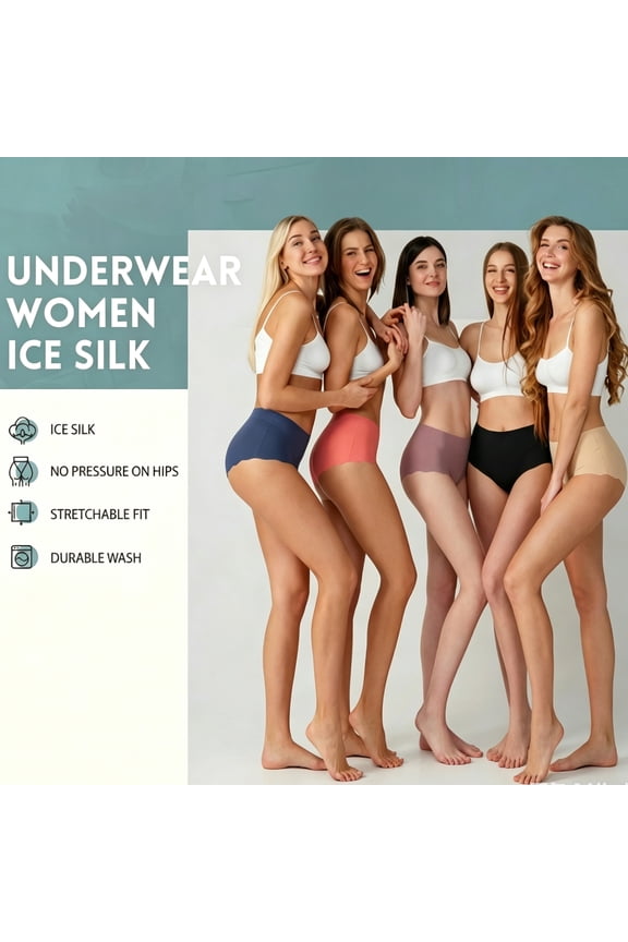 Women's Brief Panties, Soft Stretch Moisture-Wicking Underwear, 6 Pack