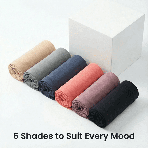 Pleafun Womens Underwear 6-Pack, Stretch Polyester Panties, Breathable Underwear for Women