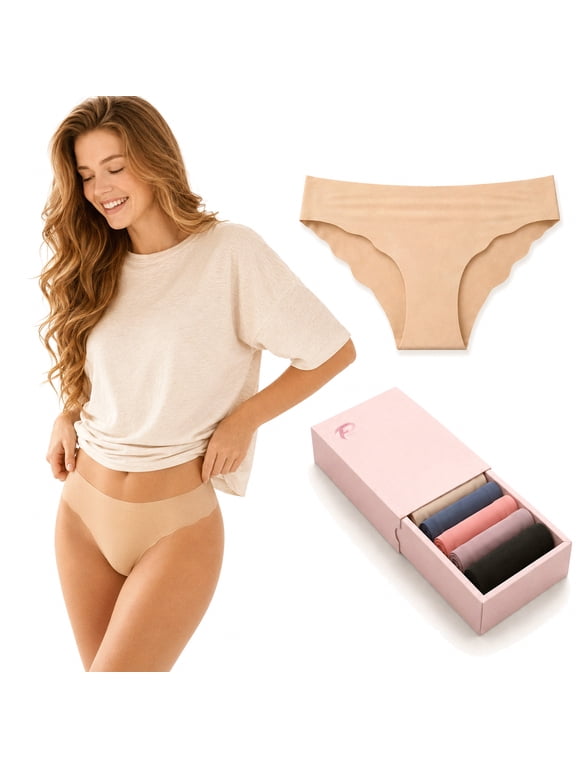 Women's Brief Panties, Stretch Solid Colors, 6-Pack, Size M