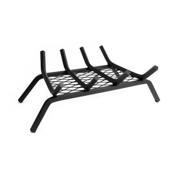 Pleasant Hearth 1/2 in. Steel Log Grate- 18 in. 4 Bar with Ember Retainer