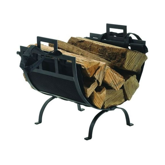 Pleasant Hearth 1085 Log Holder with Canvas Tote - 1085 - Pleasant Hearth 1085 Log Holder with Canvas Tote
