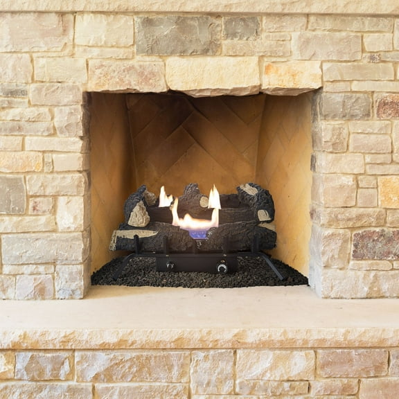 Pleasant Hearth 24" Wildwood Vent Free Gas Log Set 30,000 BTU