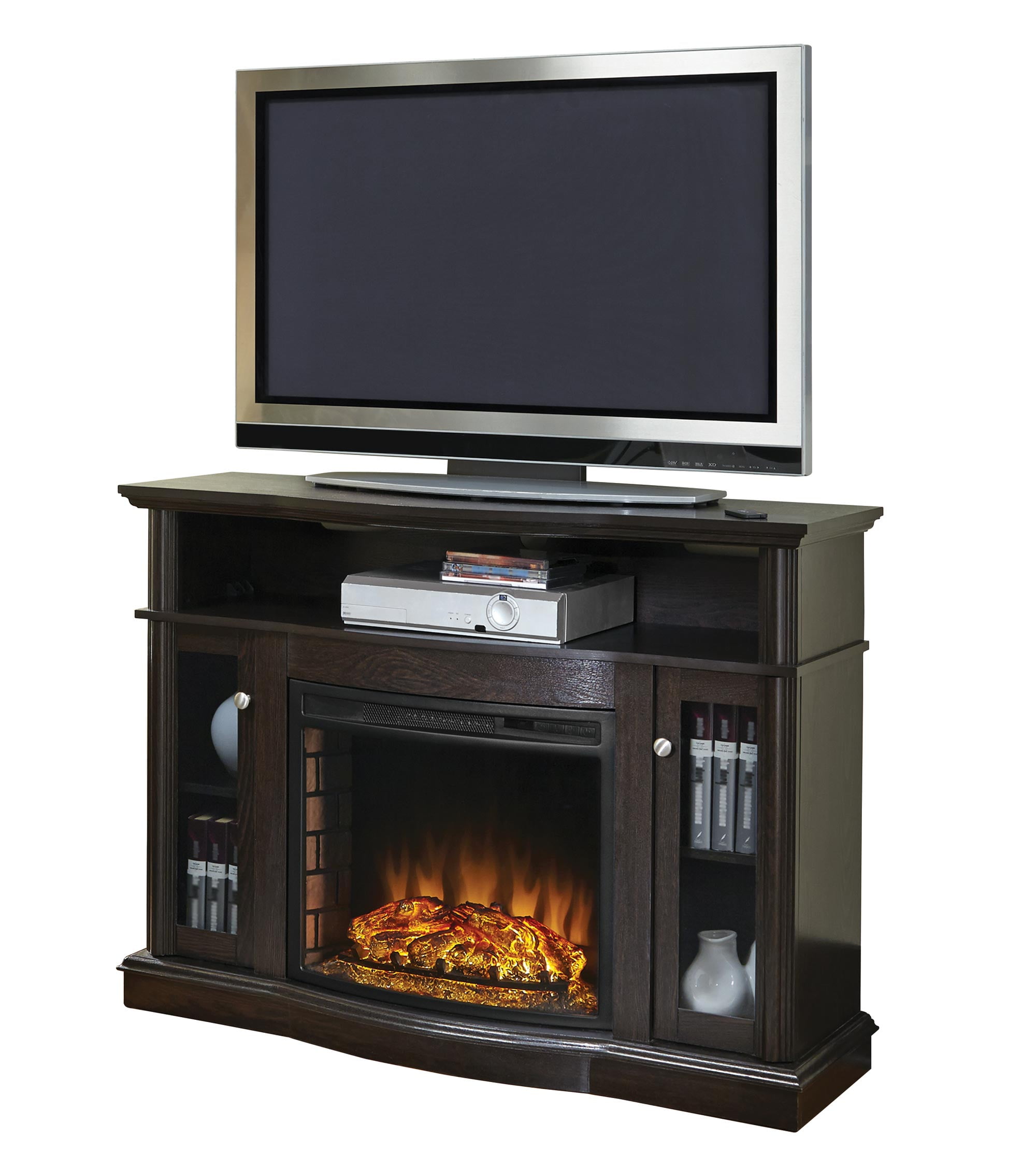 Elliott 48-in Media Fireplace in Merlot