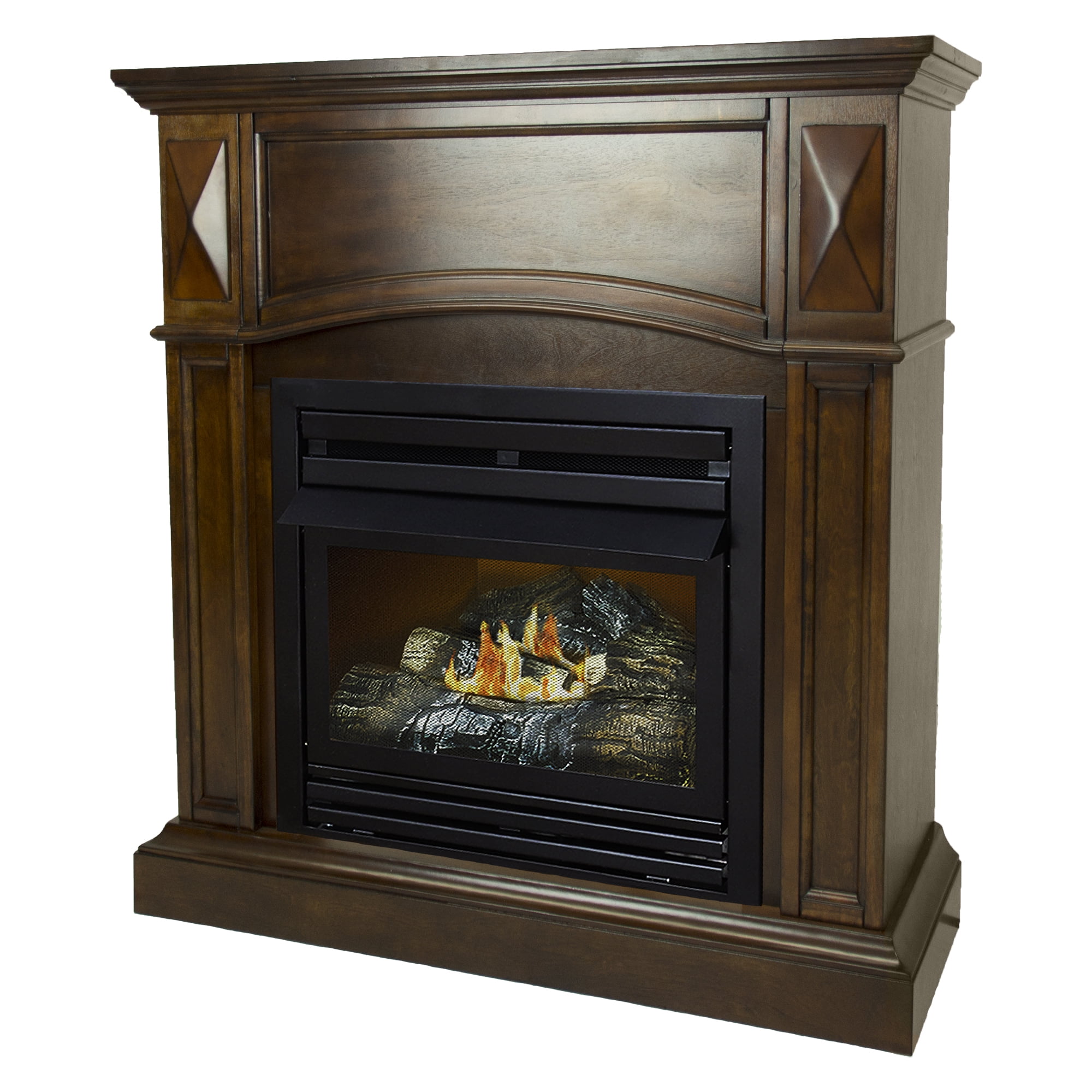 Pleasant Hearth 36 in. Natural Gas Compact Freestanding Heritage Vent Free  Fireplace 20,000 BTU - Walmart.com